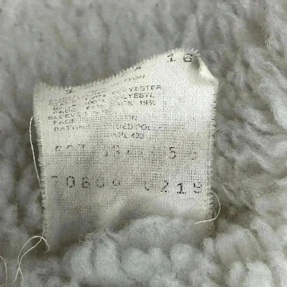 Vintage Levi’s San Francisco Denim Trucker Sherpa Acid Wash Jacket Men’s XL - Picture 10 of 10